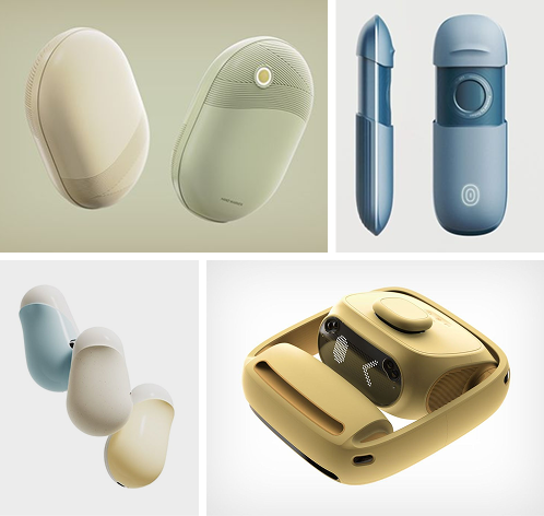 Product concept visualization showing air purifier design