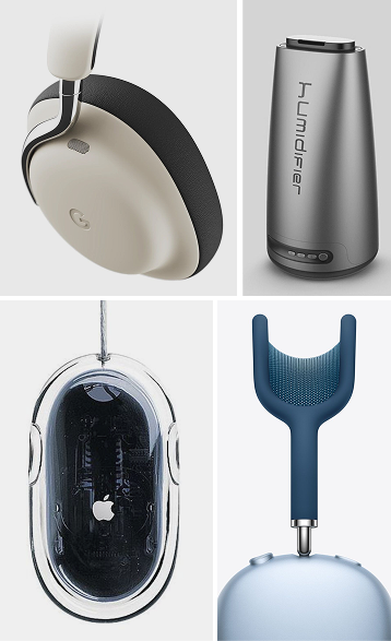 Product concept visualization showing air purifier design