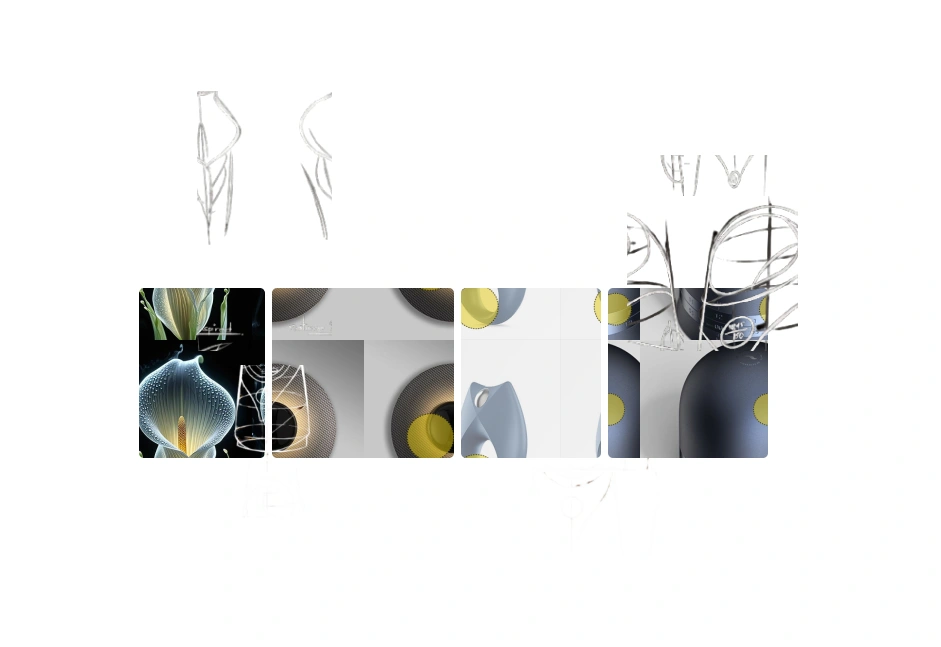 Product concept visualization showing air purifier design