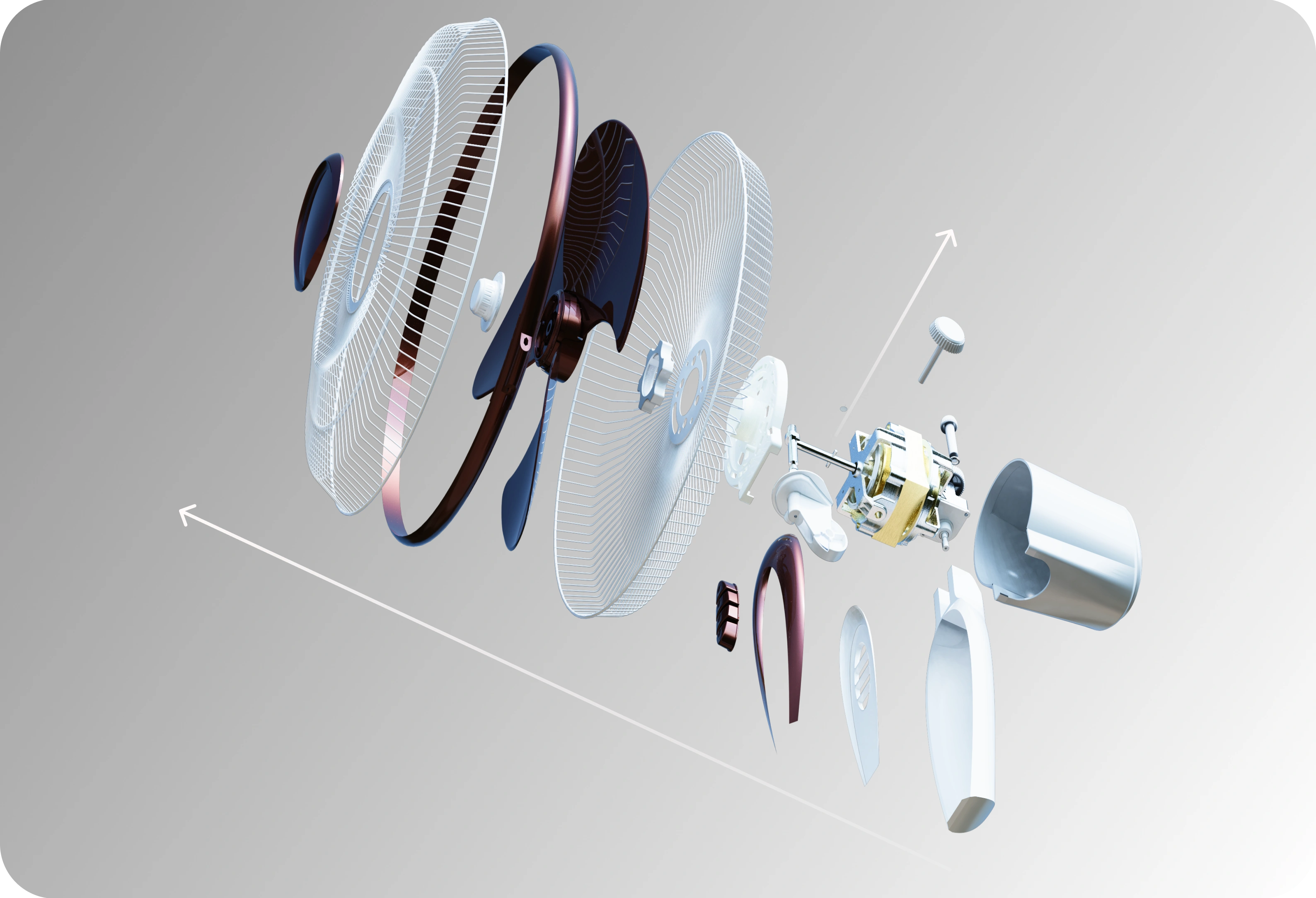 Product concept visualization showing air purifier design